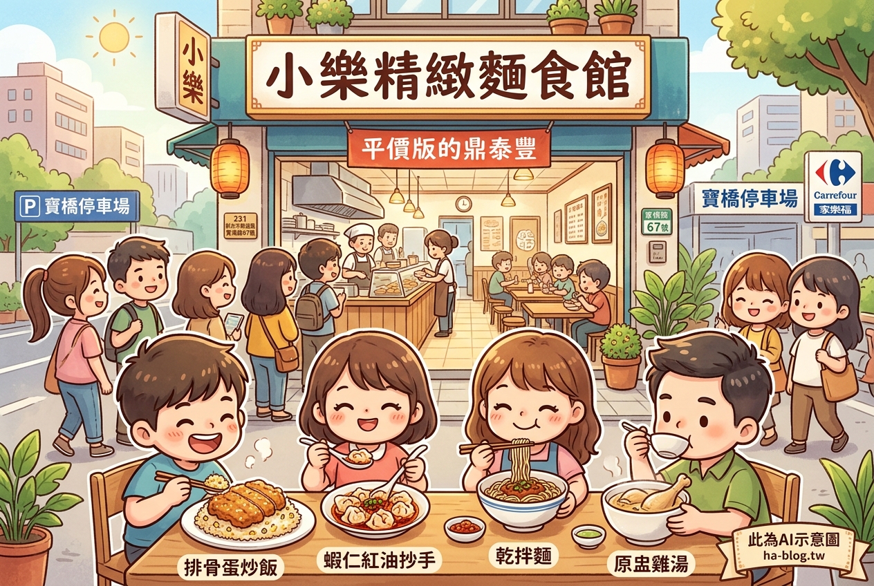 新店美食推薦：小樂精緻麵食館，平價版的鼎泰豐，必吃排骨蛋炒飯與紅油抄手 @嘿!部落!