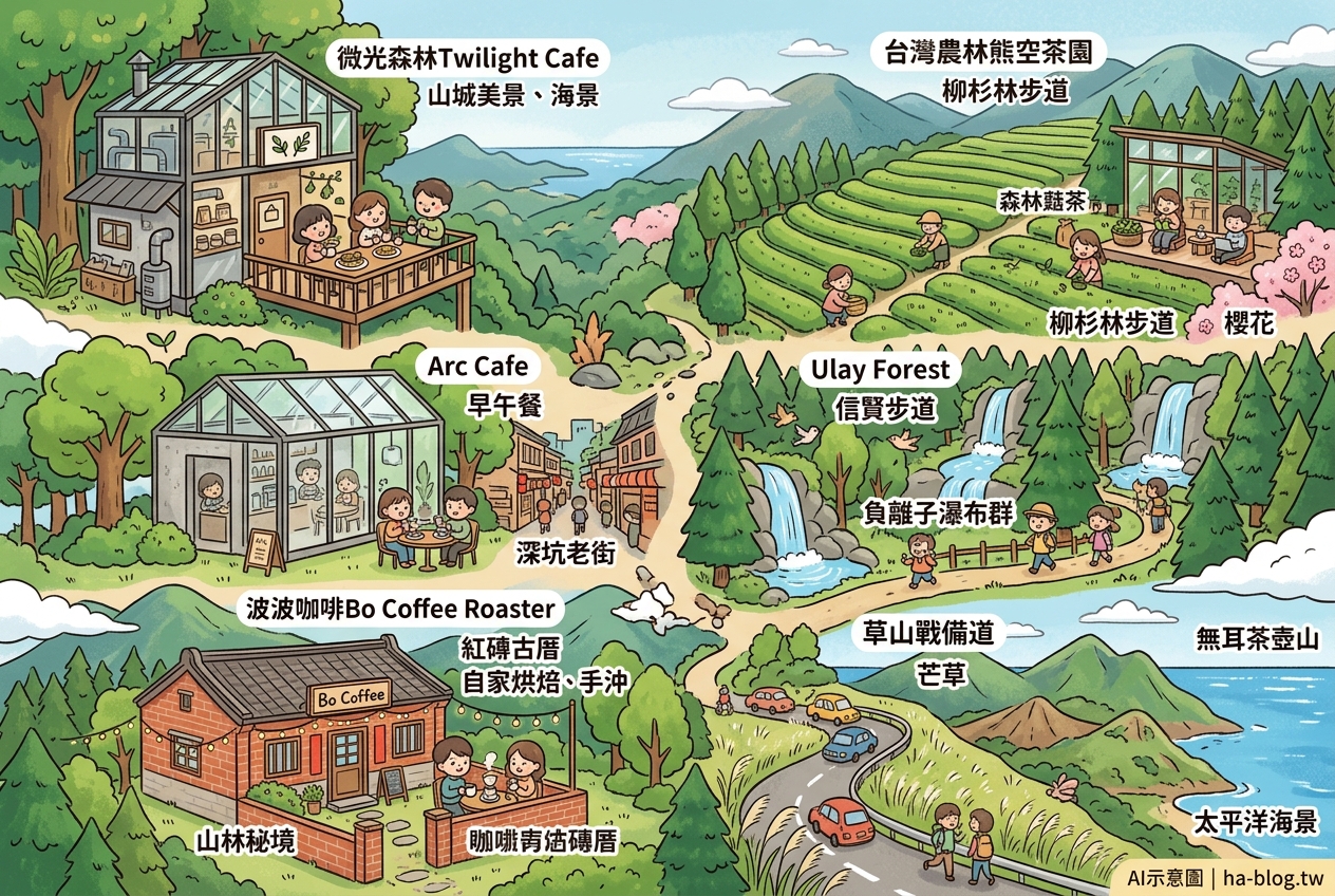 新北秘境探索：絕美咖啡廳、懷舊老宅與自然景觀的療癒之旅 @嘿!部落!