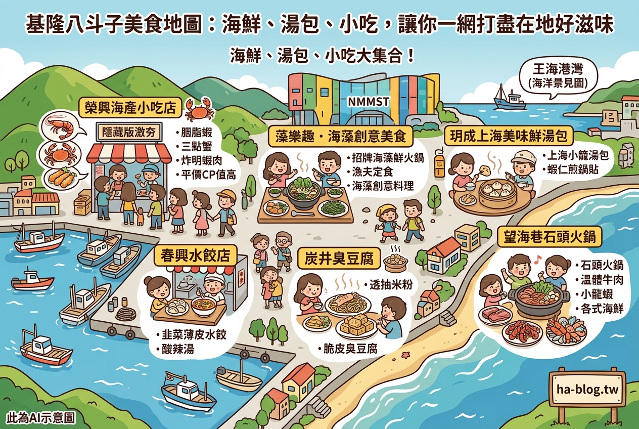 基隆八斗子美食地圖：海鮮、湯包、小吃，讓你一網打盡在地好滋味 @嘿!部落!