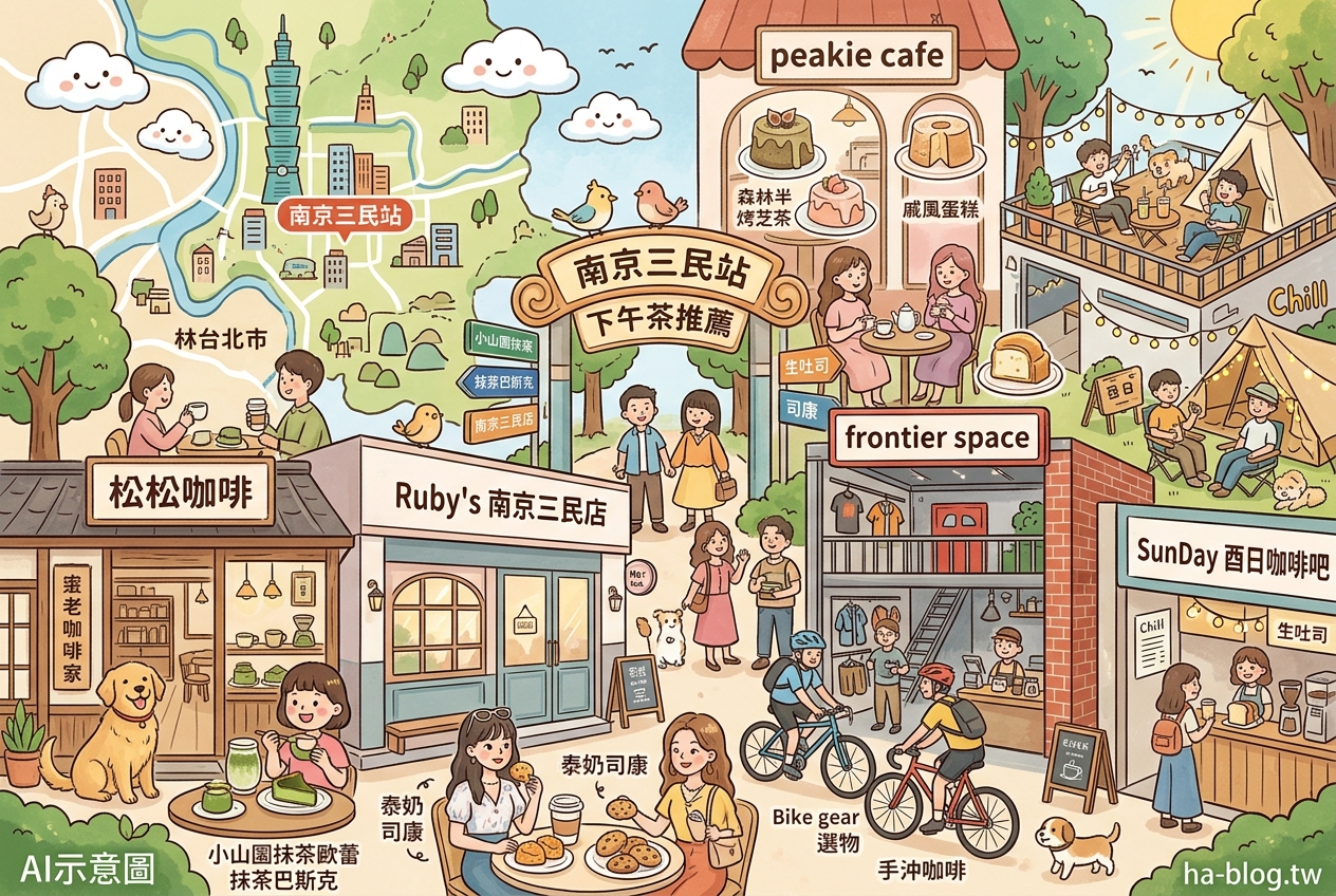 南京三民站下午茶推薦：咖啡廳、甜點、早午餐全攻略 @嘿!部落!