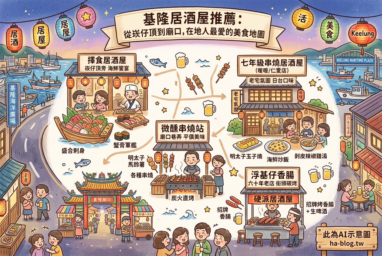 基隆居酒屋推薦：從崁仔頂到廟口，在地人最愛的美食地圖 @嘿!部落!