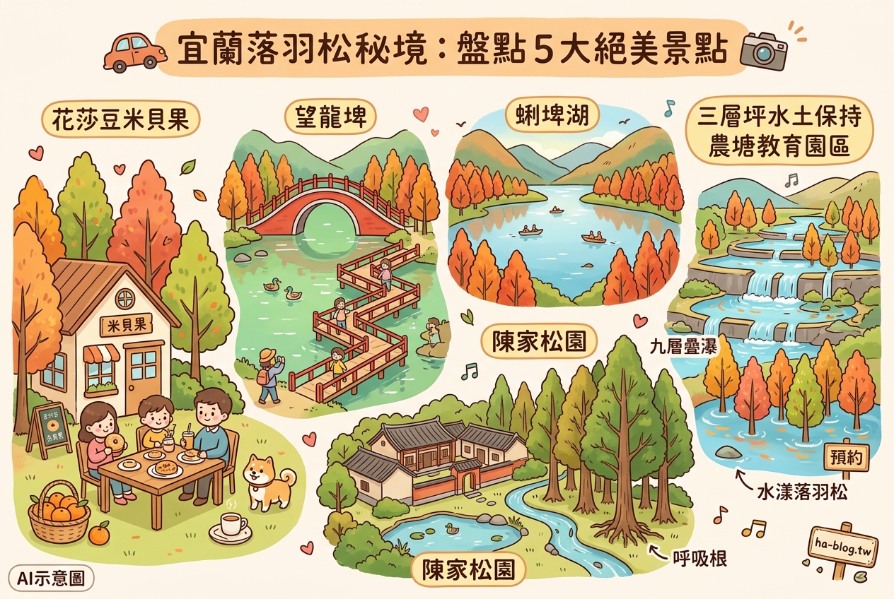 宜蘭落羽松秘境：盤點 5 大絕美景點，享受療癒身心之旅 @嘿!部落!