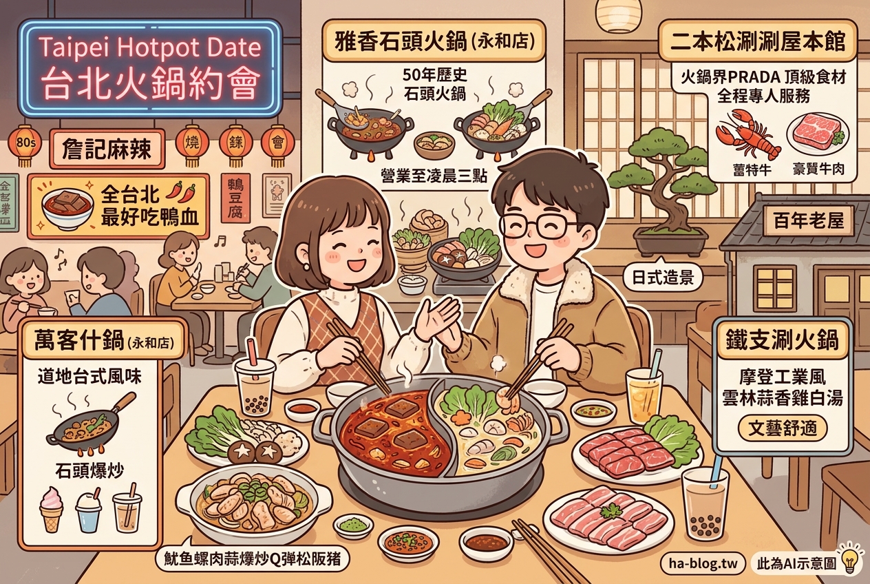 台北火鍋約會指南：從道地台式到頂級享受，完美您的浪漫時刻 @嘿!部落!