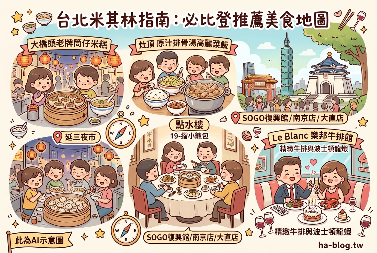台北米其林指南：必比登推薦美食地圖與深度解析 @嘿!部落!