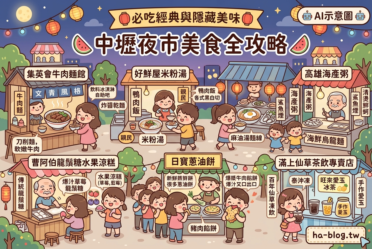 中壢夜市美食全攻略：必吃經典與隱藏美味一次掌握 @嘿!部落!