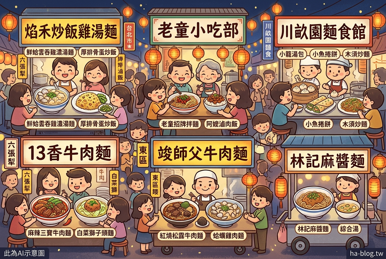 台北在地人推薦！必吃人氣麵店大盤點：麻醬麵、雞湯麵、炒飯、牛肉麵，美味一網打盡！ @嘿!部落!
