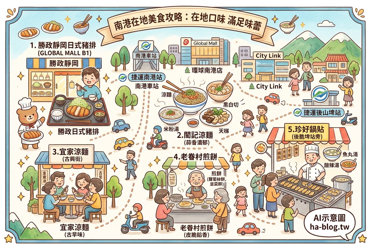 南港在地美食攻略：從日式豬排到古早味小吃，滿足你的味蕾 @嘿!部落!