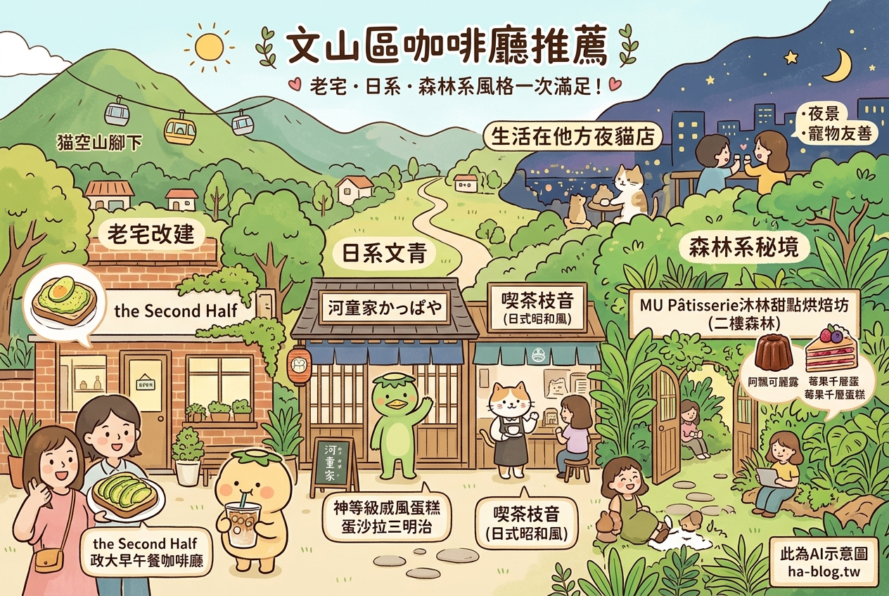 文山區咖啡廳推薦：老宅、日系、森林系風格一次滿足！ @嘿!部落!
