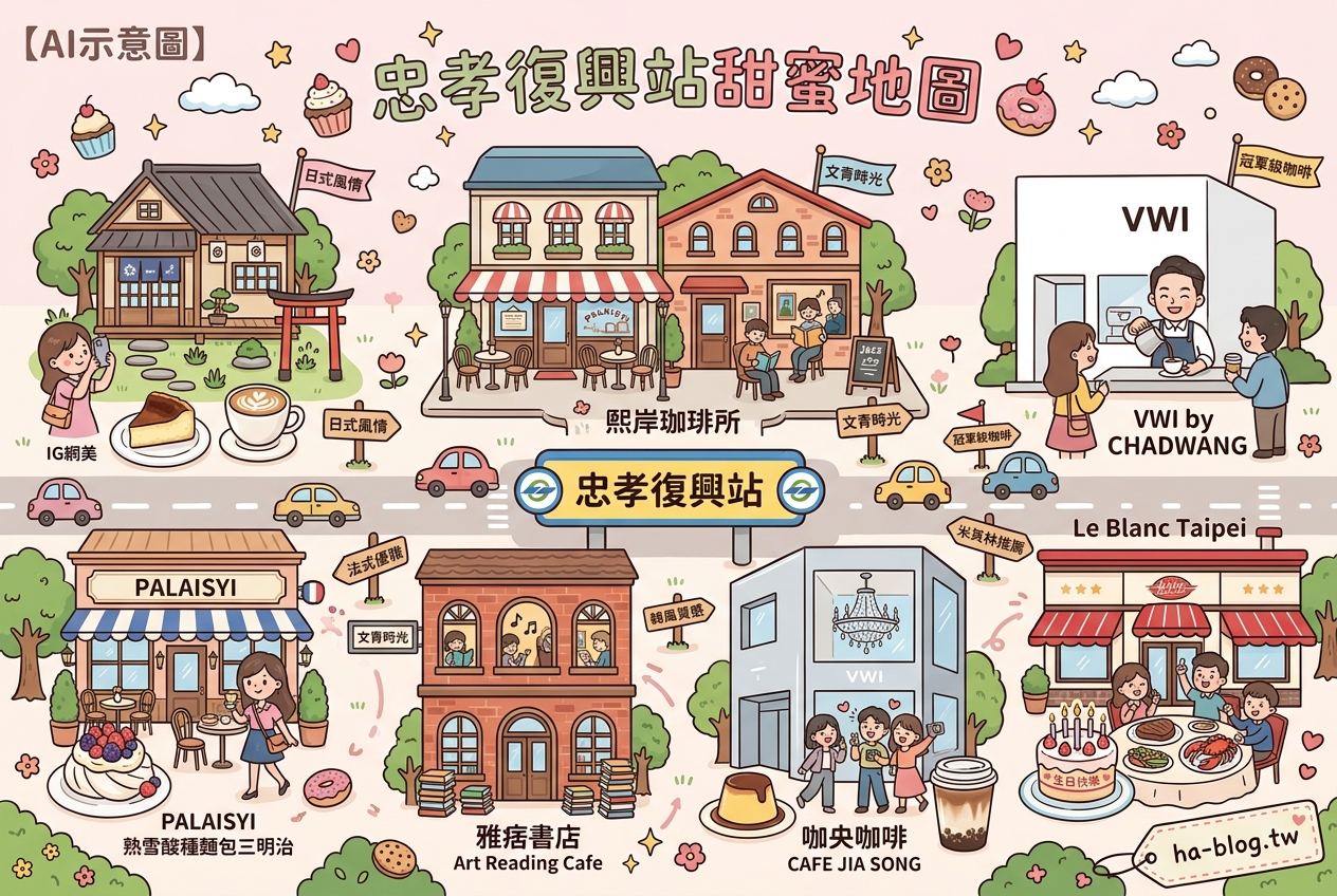 台北東區甜點地圖：從日式風情到冠軍咖啡，品味忠孝復興站的甜蜜饗宴 @嘿!部落!