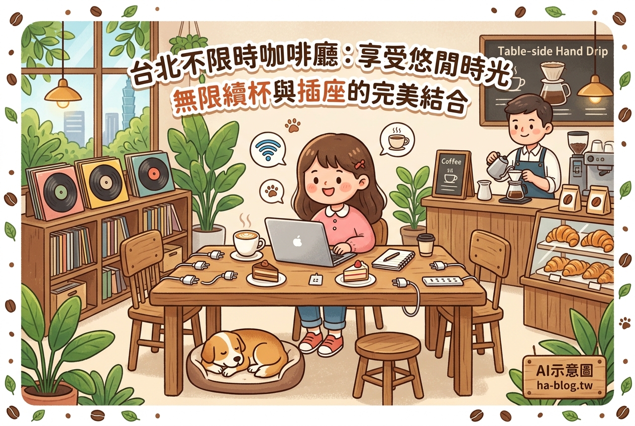 台北不限時咖啡廳推薦：享受悠閒時光，無限續杯與插座的完美結合 @嘿!部落!