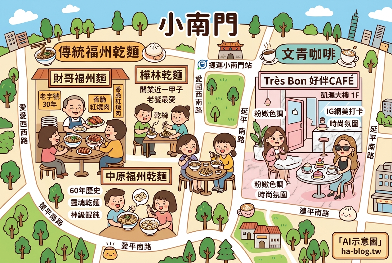 走進小南門的美食地圖：從傳統福州乾麵到文青咖啡的味蕾漫遊 @嘿!部落!