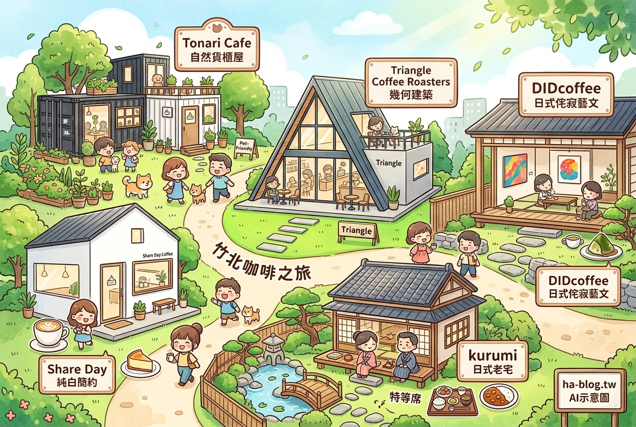 竹北質感咖啡館巡禮：從貨櫃屋到日式老宅，品味獨特都會綠洲 @嘿!部落!