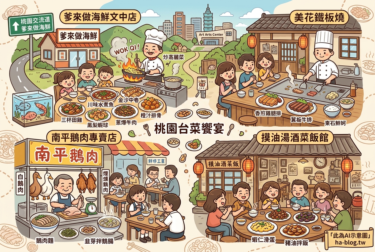 桃園台菜饗宴：精選熱炒、海鮮與在地美味推薦 @嘿!部落!