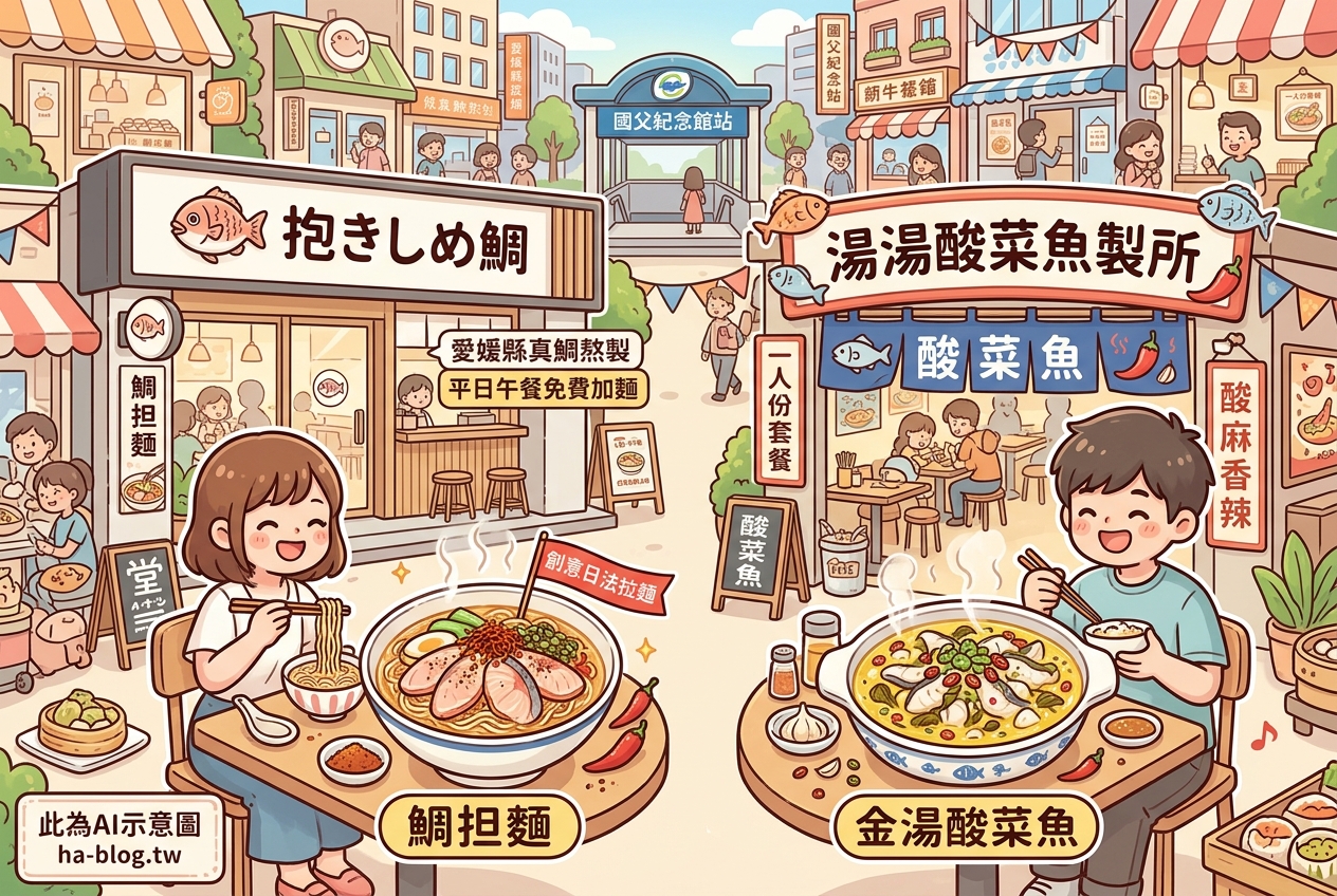 國父紀念館站周邊隱藏版美食地圖：從日式創新拉麵到香辣酸菜魚，滿足你的味蕾！ @嘿!部落!
