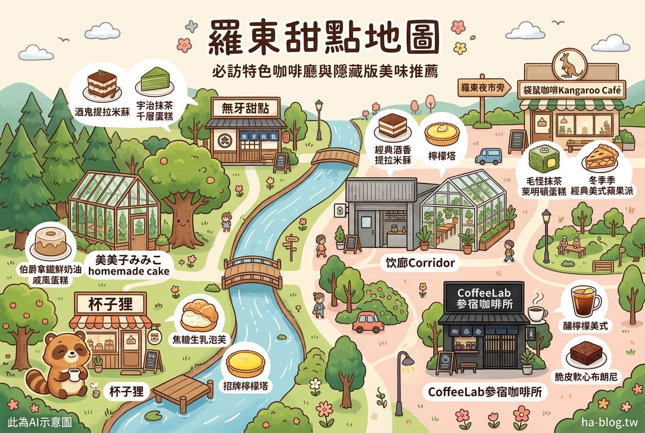 羅東甜點地圖：必訪特色咖啡廳與隱藏版美味推薦 @嘿!部落!
