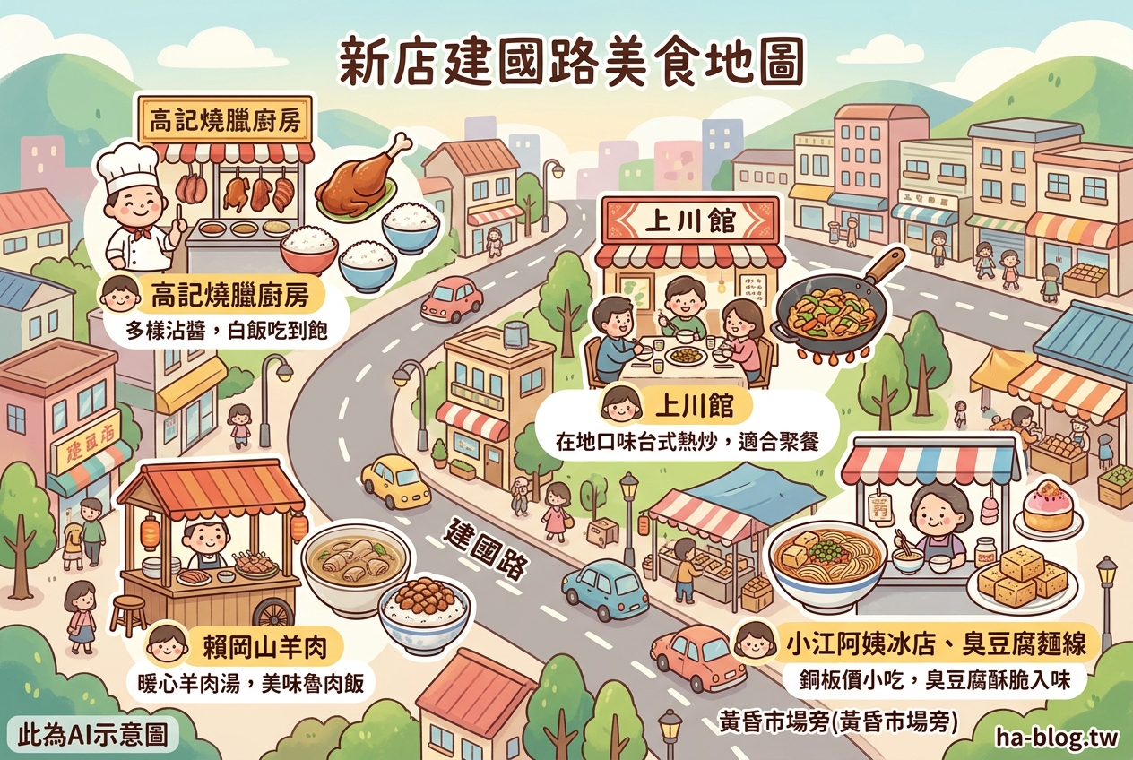 新店建國路美食地圖：從道地燒臘到暖心羊肉湯，滿足你的味蕾 @嘿!部落!