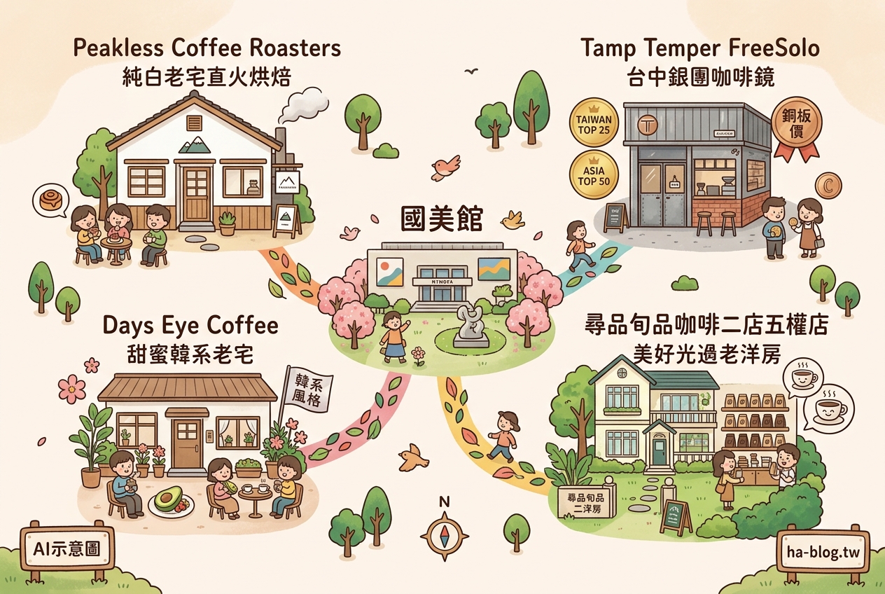 國美館周邊質感咖啡廳推薦：品味老宅與自家烘焙的絕佳邂逅 @嘿!部落!