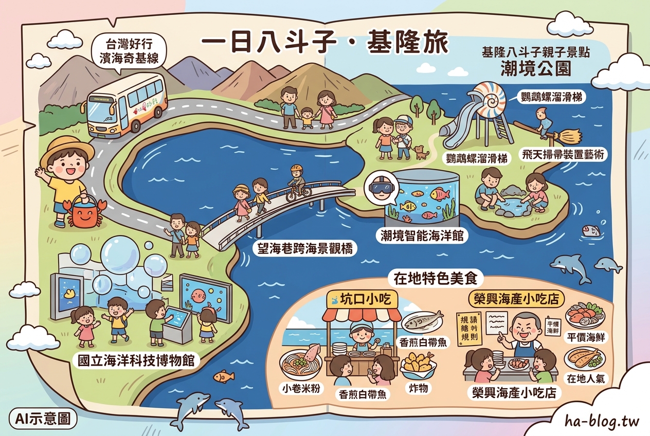 基隆八斗子一日遊：潮境公園、海科館周邊美食推薦與景點攻略 @嘿!部落!