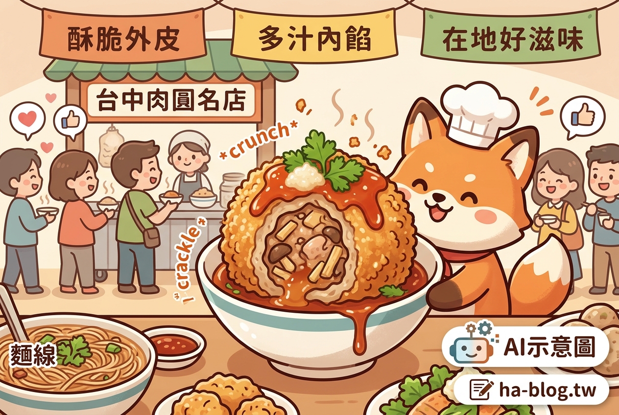 台中必吃肉圓推薦：酥脆外皮與多汁內餡的絕妙滋味 @嘿!部落!