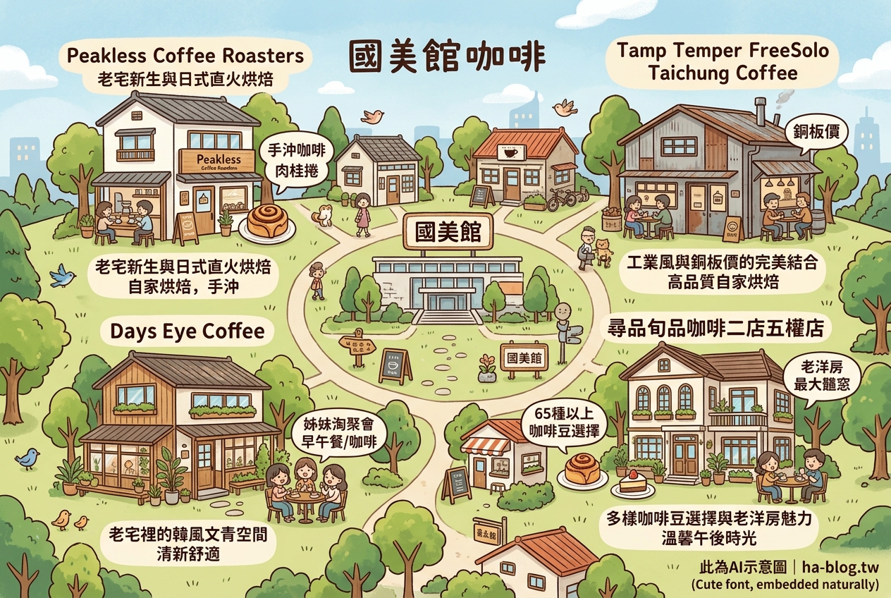國美館咖啡巡禮：探索老宅氛圍與自家烘焙的絕佳風味 @嘿!部落!