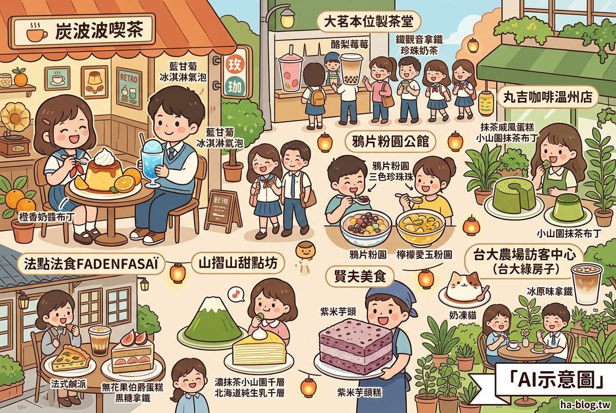 公館下午茶推薦：探索在地特色咖啡廳與甜點店 @嘿!部落!