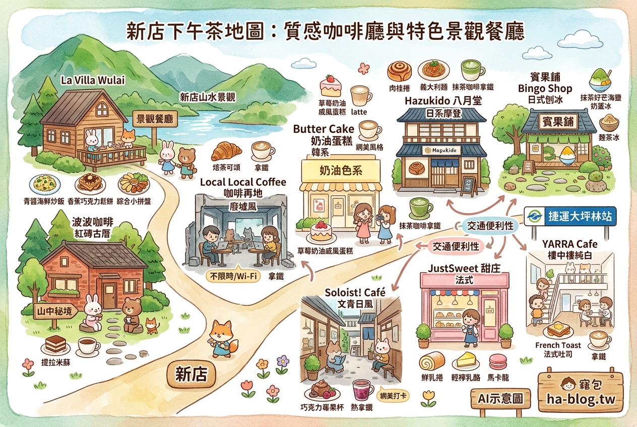 新店下午茶推薦：盤點多間質感咖啡廳與特色景觀餐廳 @嘿!部落!