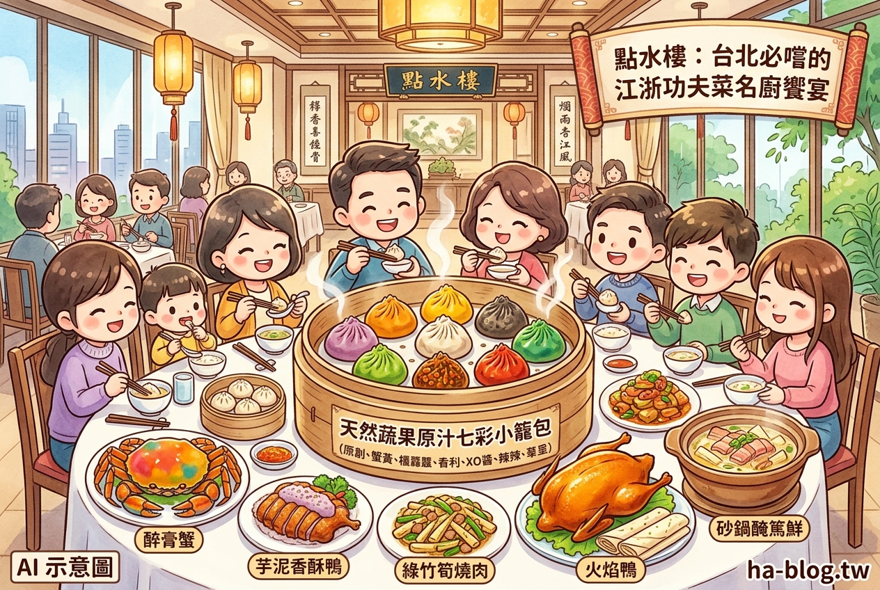 點水樓：台北必嚐的江浙功夫菜名廚饗宴，從經典小籠包到季節限定美味 @嘿!部落!