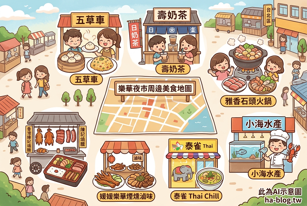 樂華夜市周邊美食推薦：品味平價美味與在地小吃 @嘿!部落!