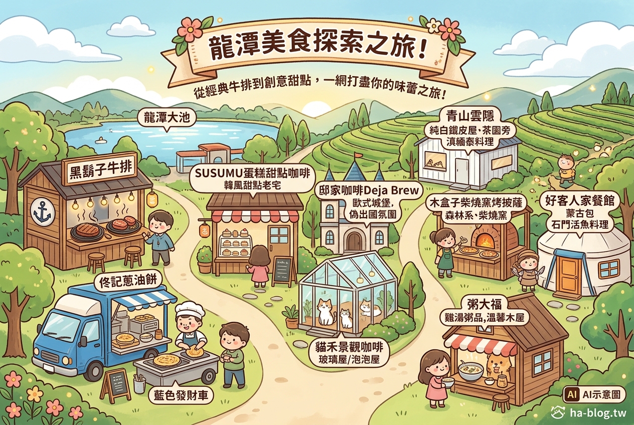 龍潭美食探索：從經典牛排到創意甜點，一網打盡你的味蕾之旅！ @嘿!部落!