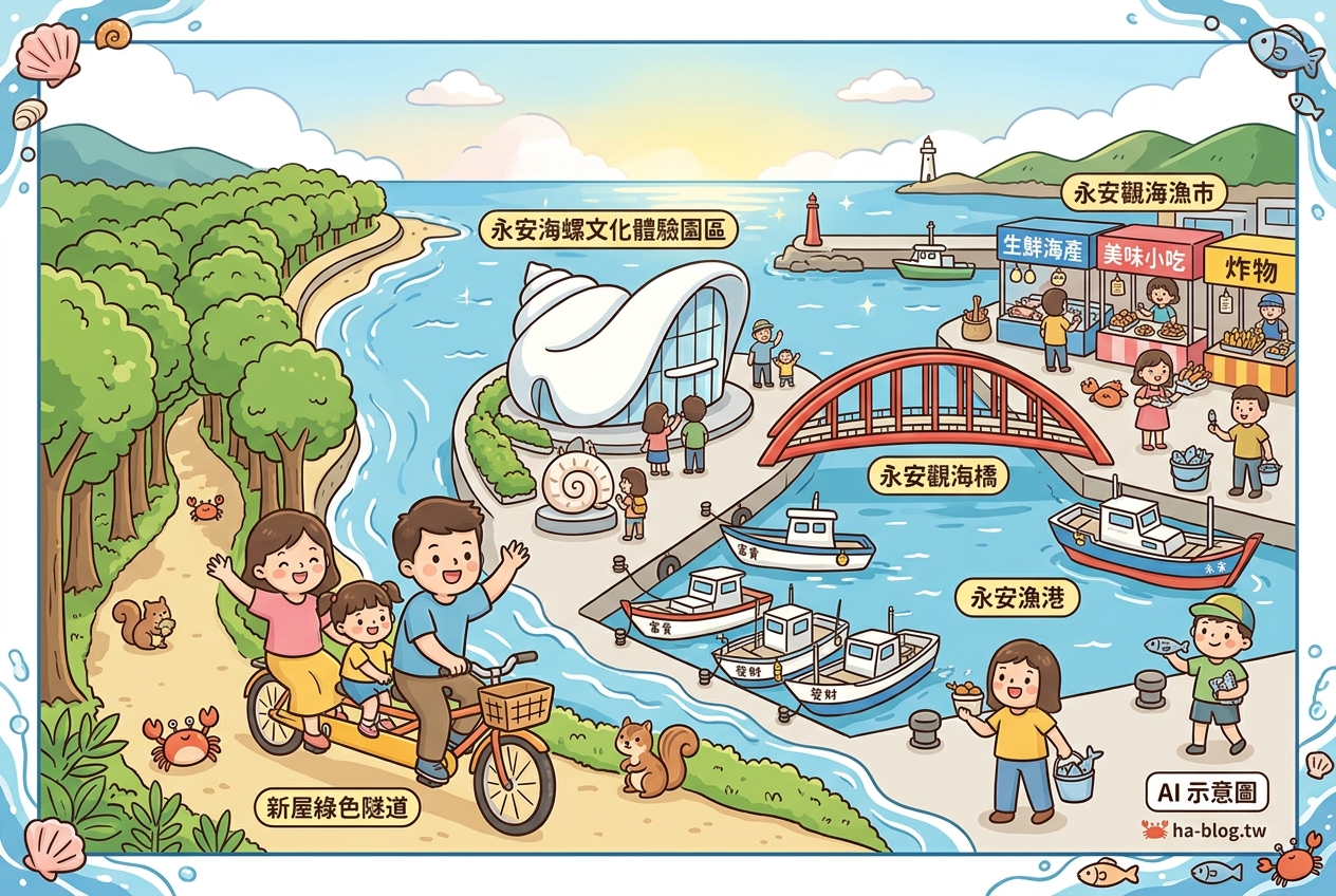 桃園新屋永安漁港:海鮮美食、療癒海景與文化探索的濱海一日遊 桃園新屋永安漁港:海鮮美食、療癒海景與文化探索的濱海一日遊