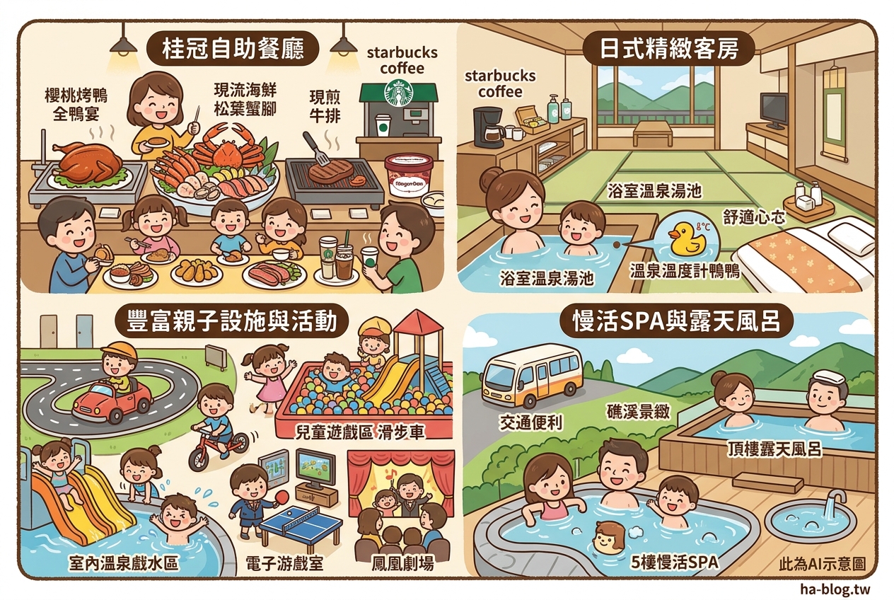 礁溪長榮鳳凰酒店：奢華饗宴與親子同樂的完美結合 @嘿!部落!