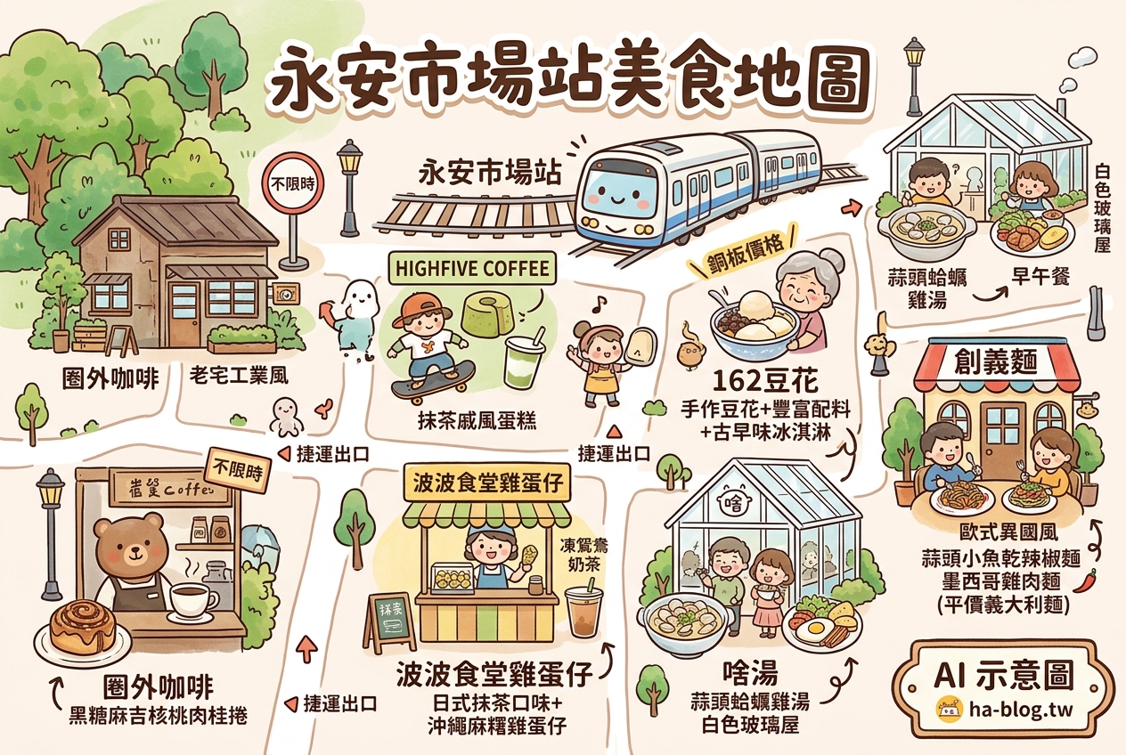 即時熱門文章：永安市場站周邊美食地圖：咖啡廳、甜點、義大利麵一次滿足！