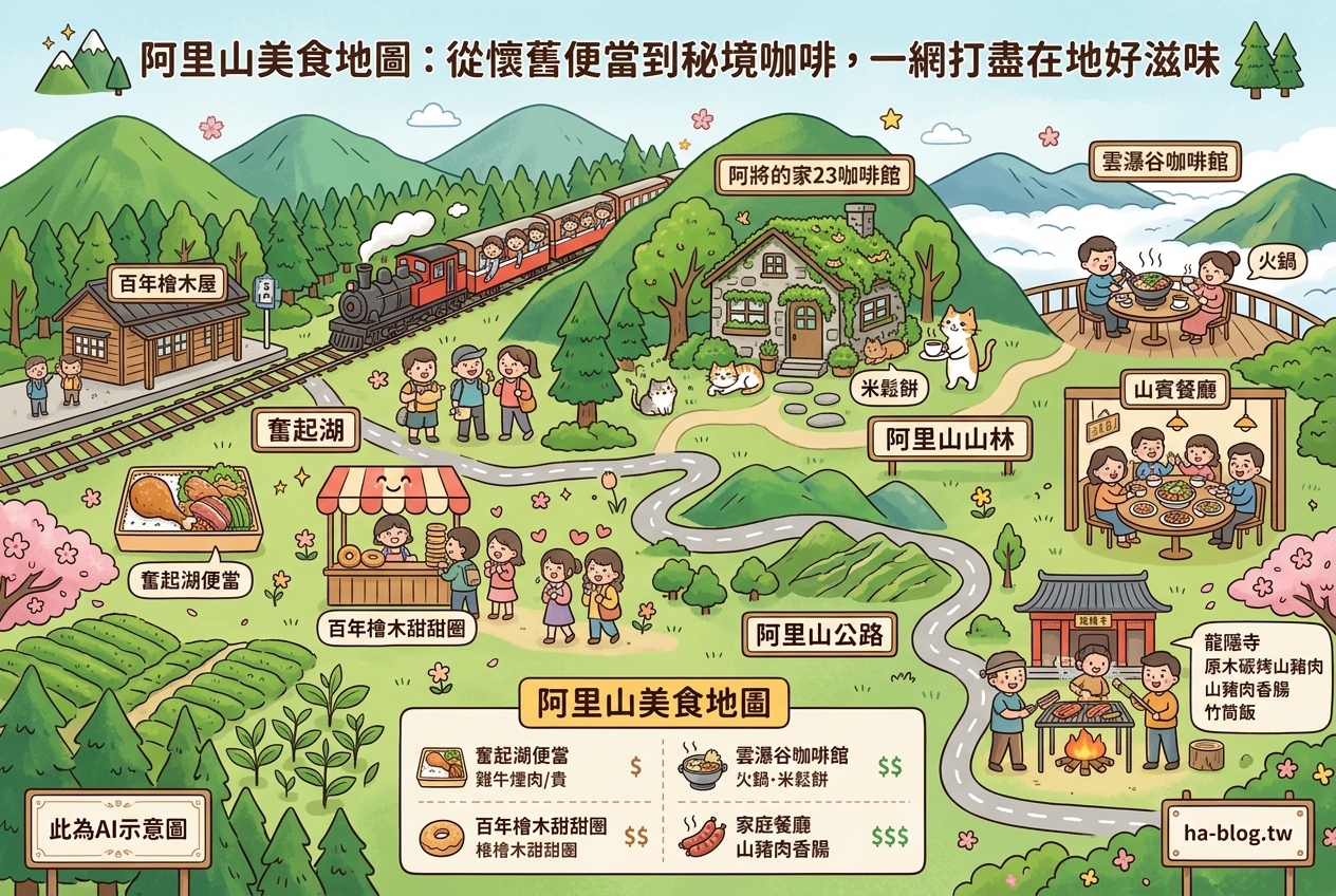 阿里山美食地圖：從懷舊便當到秘境咖啡，一網打盡在地好滋味 @嘿!部落!