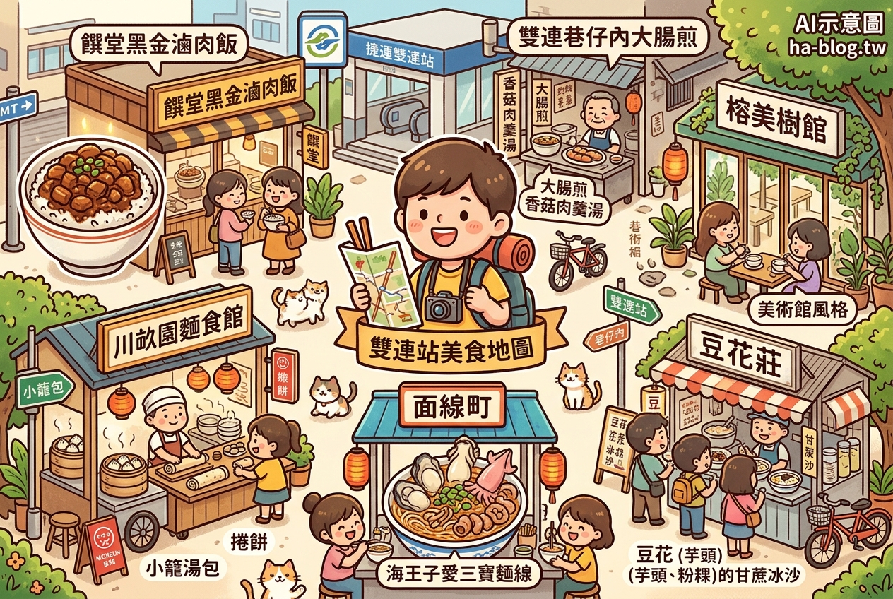 探索雙連站美食地圖：從文青滷肉飯到經典小吃，舌尖上的雙連站美味之旅 @嘿!部落!