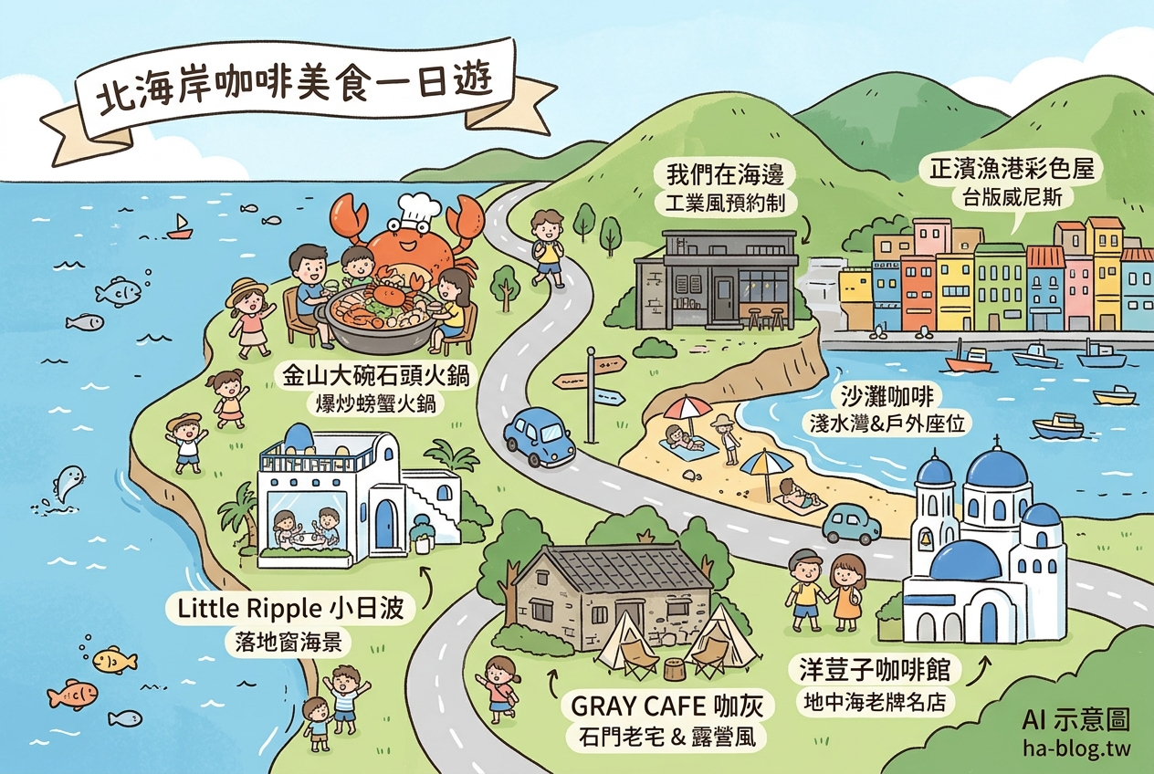 北海岸咖啡美食一日遊：精選必訪海景咖啡廳與特色美食攻略 @嘿!部落!