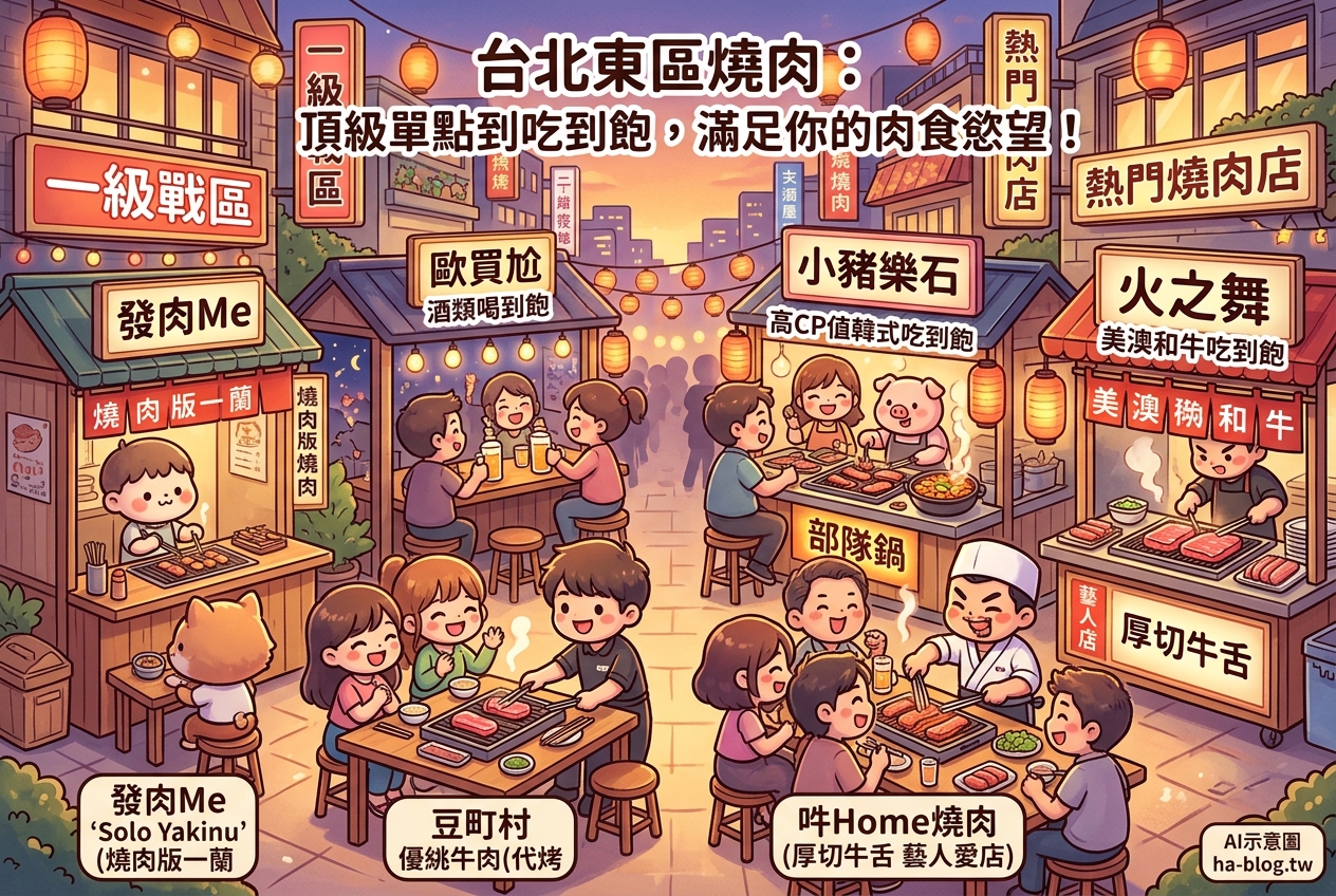 台北東區燒肉推薦：從頂級單點到吃到飽，滿足你的肉食慾望！ @嘿!部落!