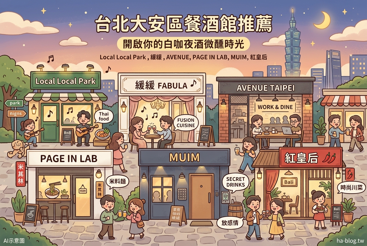 台北大安區餐酒館推薦：精選 6 間質感系聚會聖地，開啟你的白咖夜酒微醺時光 @嘿!部落!