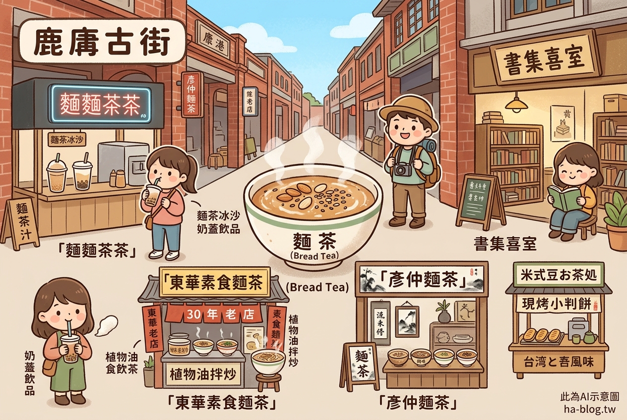 鹿港老街必吃古早味:從書香老宅到經典麵茶的美味散策 鹿港老街必吃古早味:從書香老宅到經典麵茶的美味散策