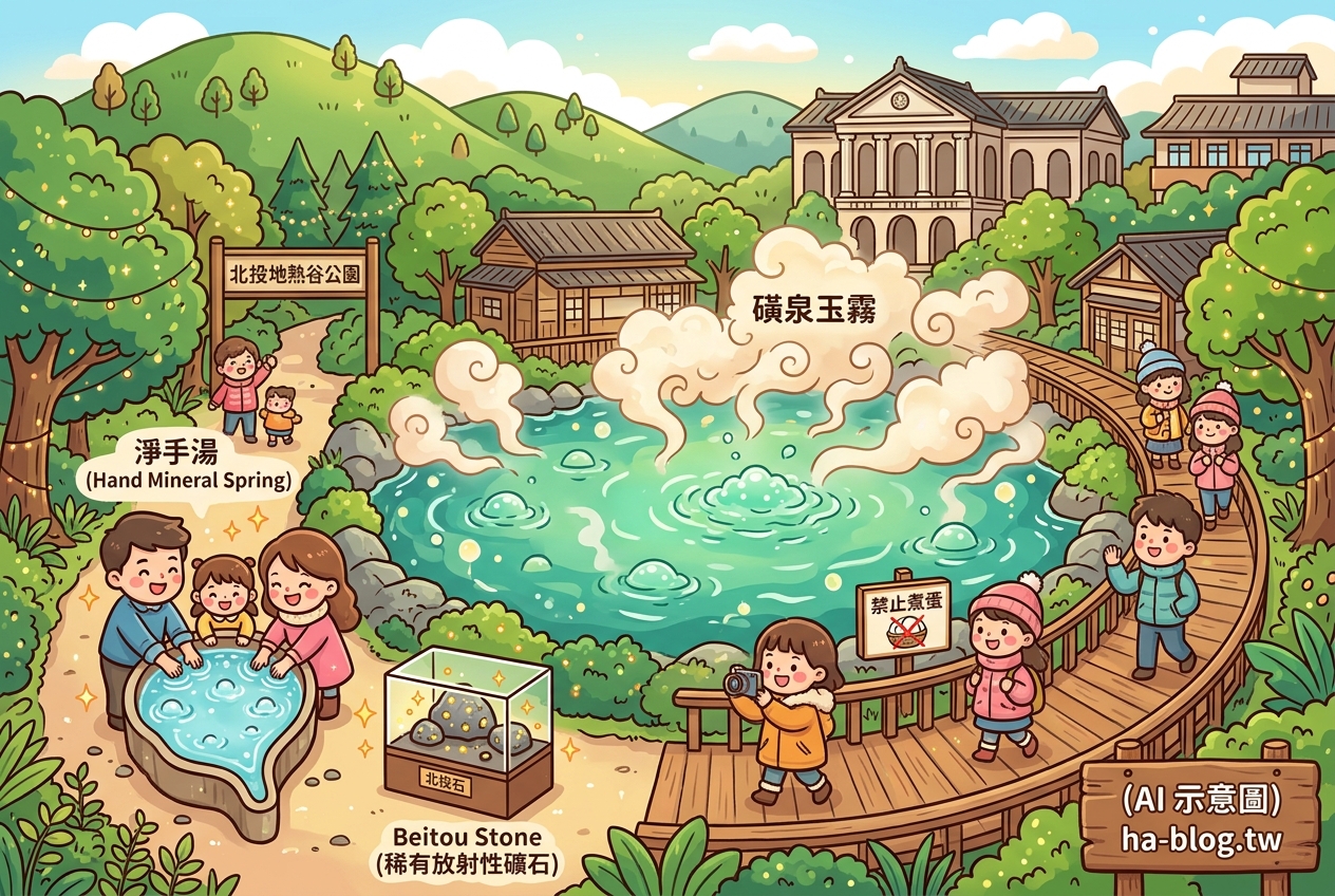 北投地熱谷公園：探訪煙霧繚繞的夢幻仙境與北投溫泉文化一日遊 @嘿!部落!