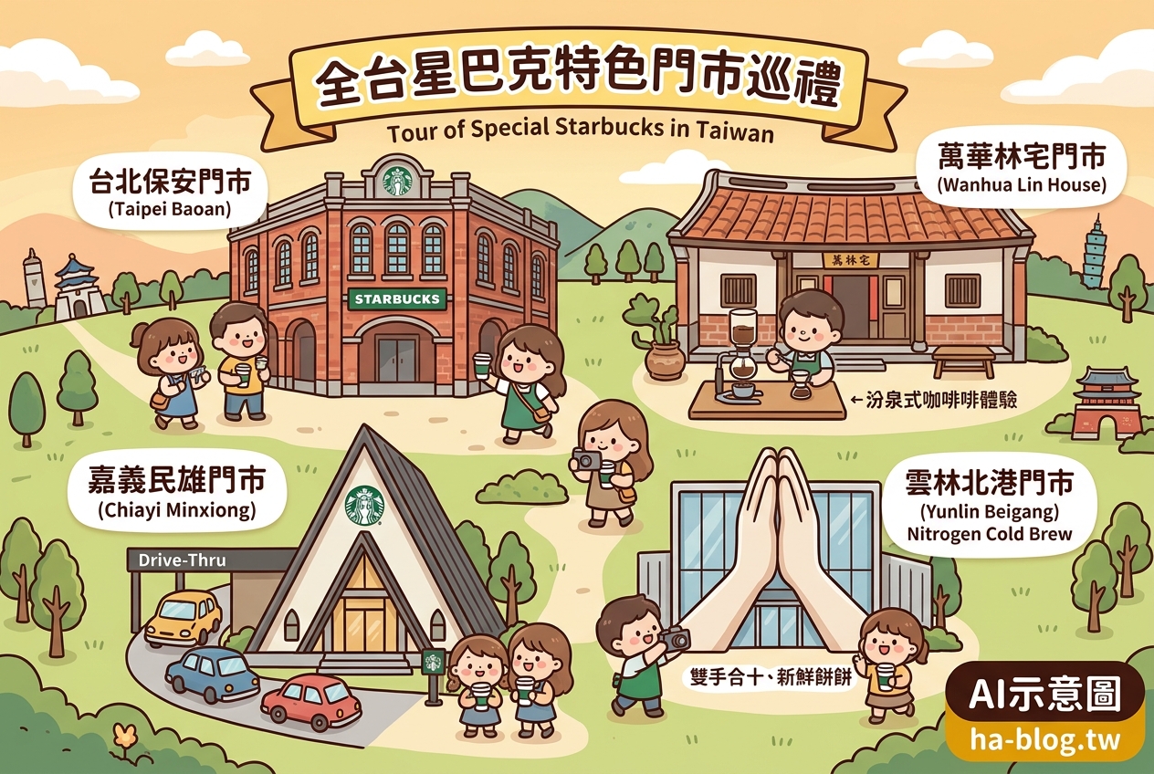全台星巴克特色門市巡禮：從古蹟老宅到教堂建築，體驗不一樣的咖啡時光 @嘿!部落!