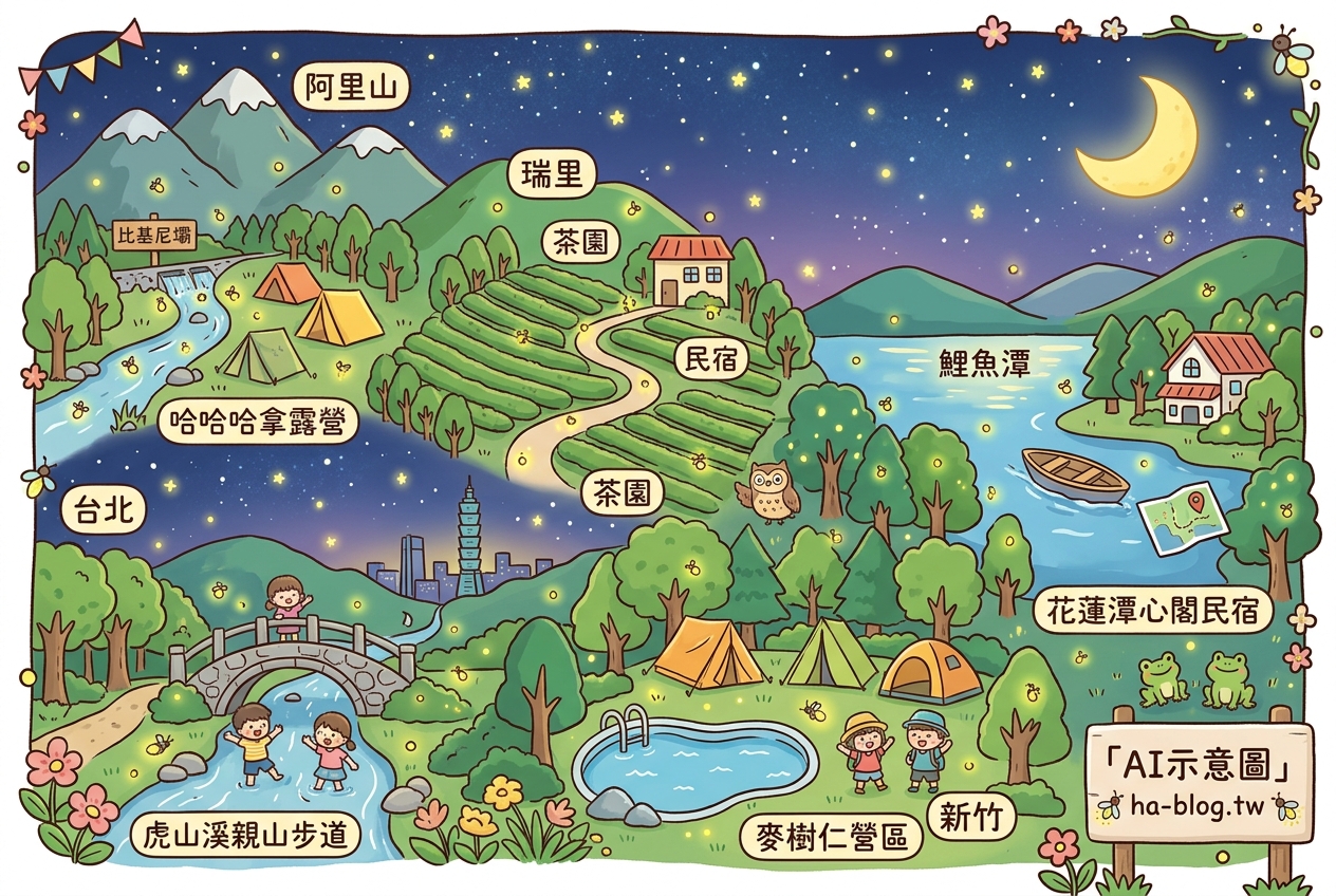 夏夜的點點星光：阿里山、瑞里、台北與花蓮的螢火蟲秘境與生態體驗 @嘿!部落!