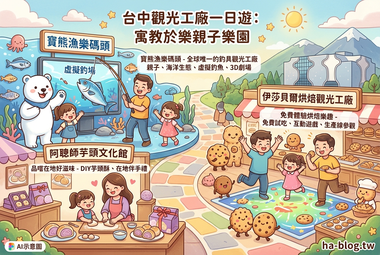 即時熱門文章：台中觀光工廠一日遊：寓教於樂的親子樂園與在地特色體驗
