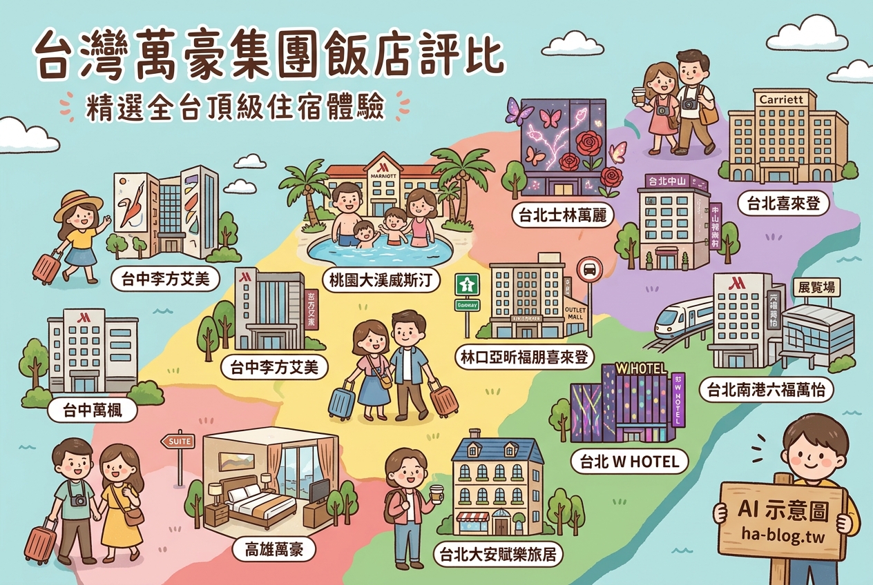 即時熱門文章：台灣萬豪集團飯店評比：精選全台頂級住宿體驗