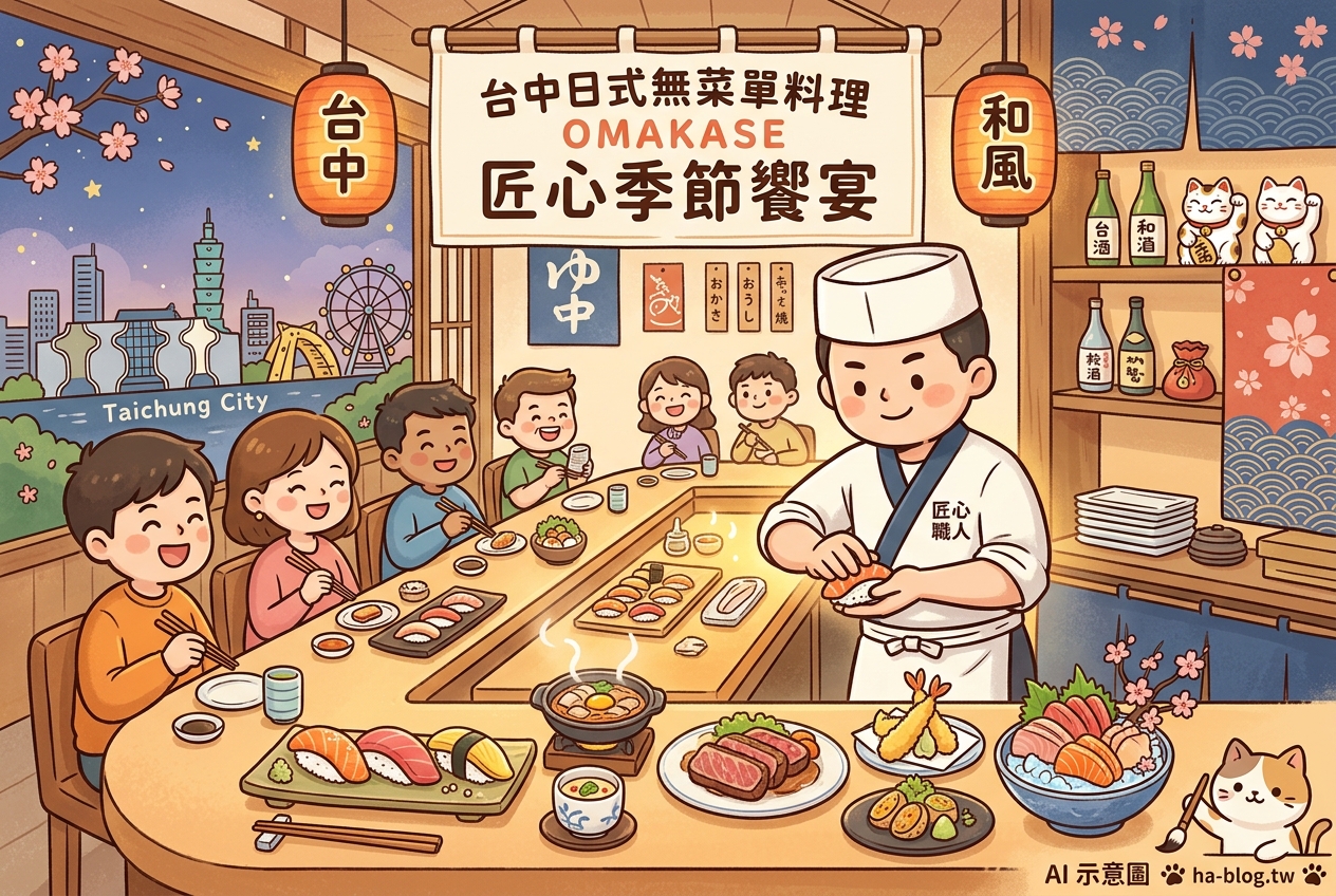 台中無菜單料理：匠心獨具的日式饗宴，探索職人季節食材的極致美味