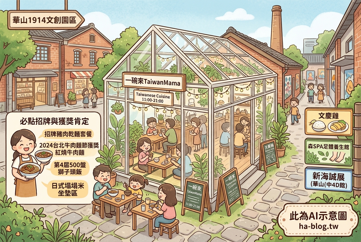 即時熱門文章：華山1914文創園區：一碗來TaiwanMama的文青玻璃屋與周邊藝文休閒推薦