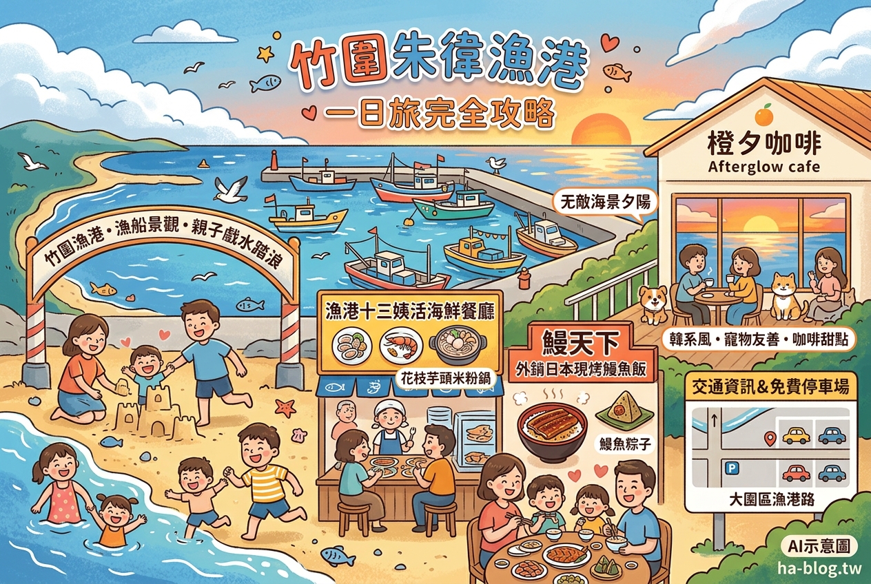 即時熱門文章：桃園竹圍漁港：海鮮美食、親子樂園與療癒海景，一日遊全攻略！