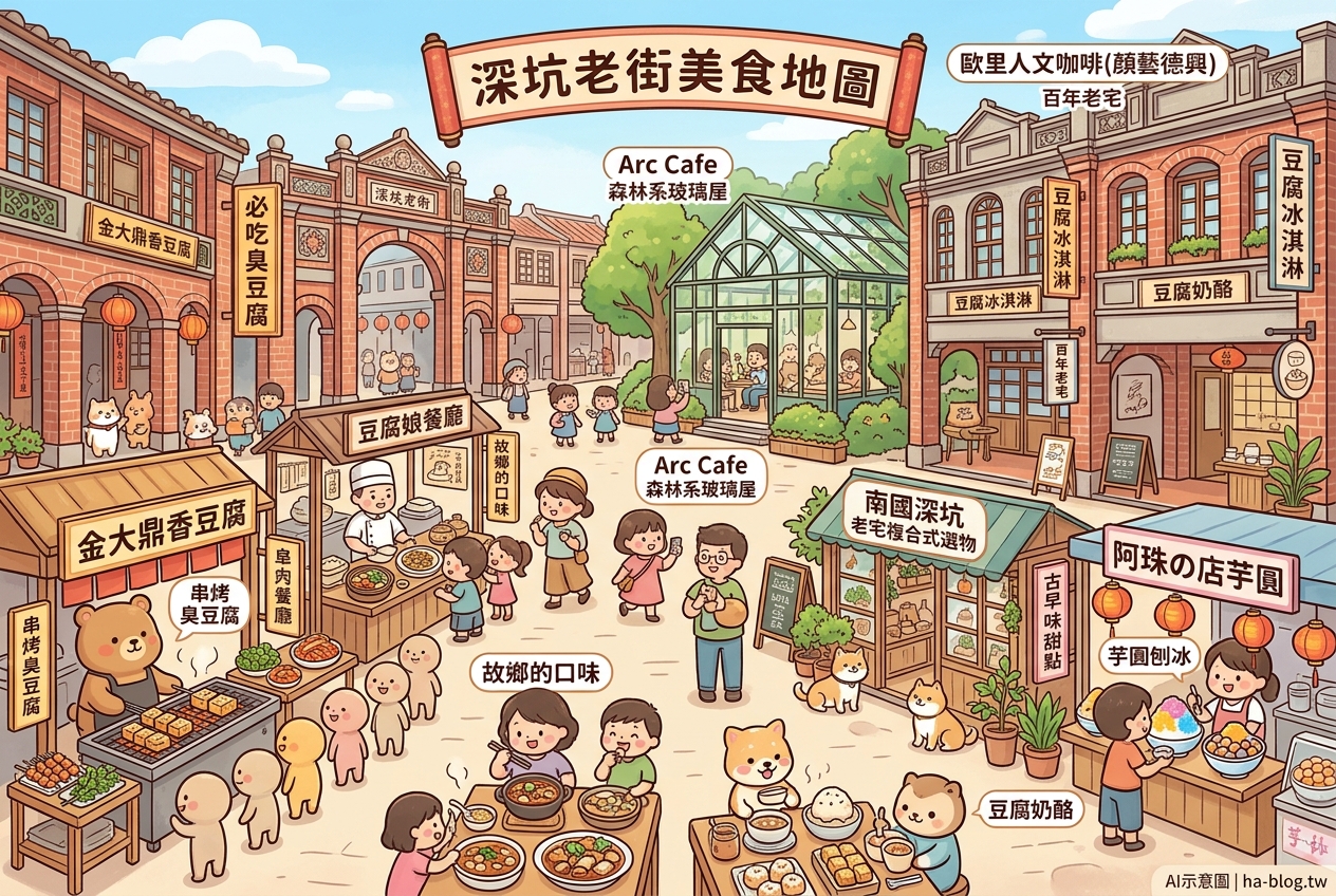 即時熱門文章：深坑老街美食地圖：必吃臭豆腐、老宅咖啡廳與古早味甜點一次滿足！