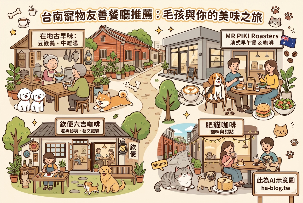 即時熱門文章：台南寵物友善餐廳推薦：在地古早味、澳式早午餐與貓咪咖啡廳