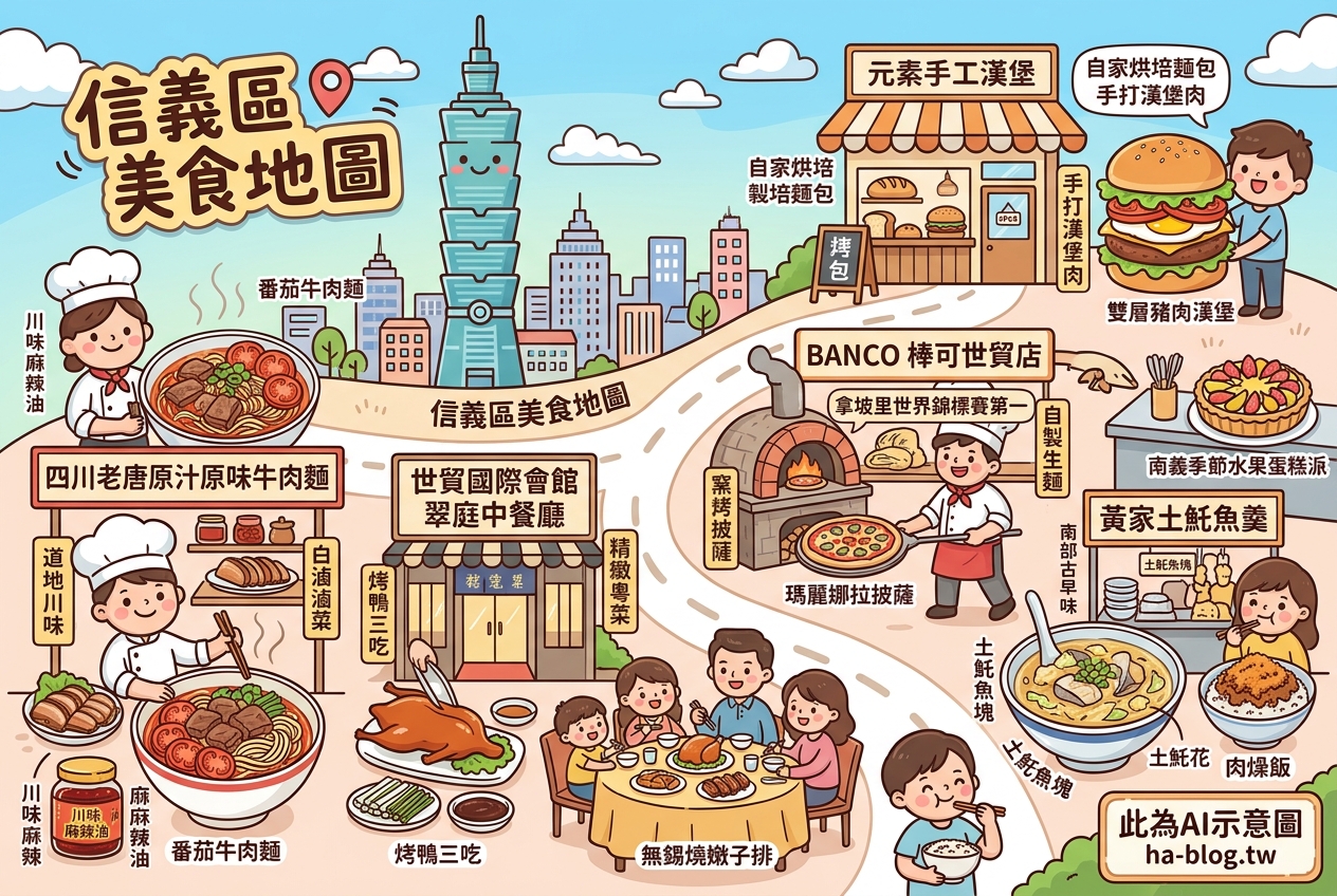 即時熱門文章：信義區美食地圖：從眷村川味到環球料理，品味台北101周邊的多元味蕾饗宴