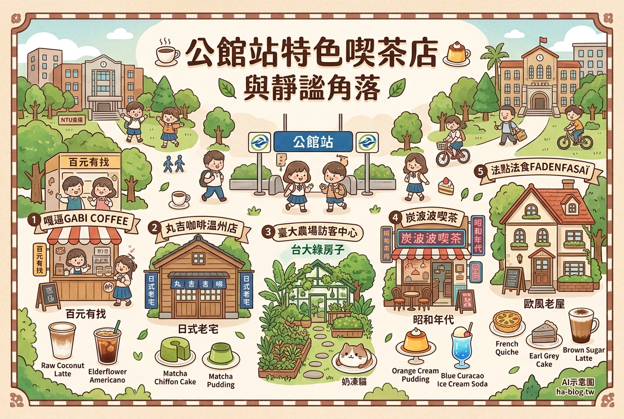 即時熱門文章：公館站周邊咖啡廳推薦：探索特色喫茶店與靜謐角落